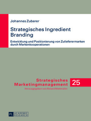 cover image of Strategisches Ingredient Branding